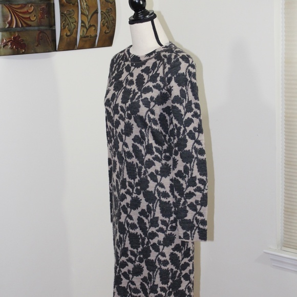 Ann Taylor LOFT, long sleeve Textured wool blend  sweater dress - Picture 3 of 7